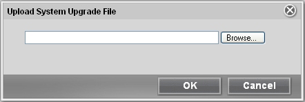 [Browse] (Gözat) seçeneğini tıklayın. 6. Yazılım dosyasını bulun ve açın. 7. [OK] i tıklayın. Sistem yükseltme durum çubuğu görüntülenecektir. 8.
