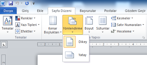 Özel kenar boşlukları seçeneği tıklandığı zaman ekrana Şekil 97 deki pencere gelir ve buradan kenar boşlukları istenilen boyuta ayarlanabilir.