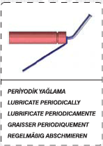 UYARI SEMBOLLERİ SAFETY SYMBOLS DİKKAT Makinenin uygun şartlarda çalışmasına yöneliktir. WARNING Special indications on correct use of the machine.