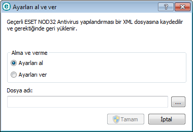 5.3 Tanılamalar Tanılamalar, ESET işlemlerinin kilitlendiği durumların dökümünü sağlar (örneğin, ekrn). Bir uygulama kilitlendiğinde döküm oluşturulur.