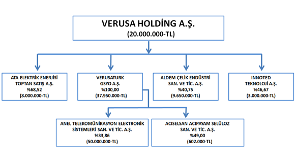 b) İştirakler Hakkında Bilgiler Verusa