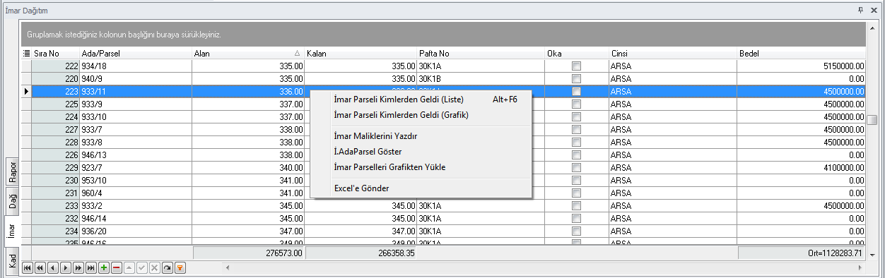 Dağıtım Editörü Imar İmar İmar editörü imar sözel kayıtlarının bulunduğu editördür. Editör grafik ile etkileşimi çalışmaktadır.