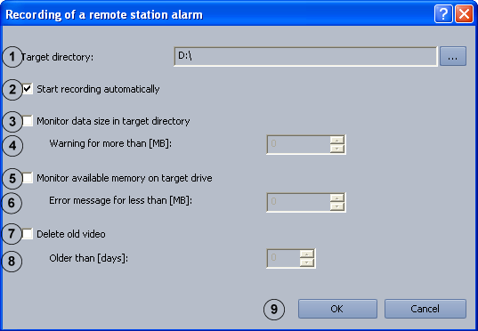 Bosch Recording Station Standart yapılandırma tr 85 4.15.3 Otomatik alarm kaydını yapılandırın Seçenekler menüsü > Ayarlar.