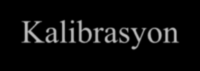 Kalibrasyon Doğru ve kararlı sonuçlar almak için, sistemi iģletmeye alırken ve belli aralıklarla,