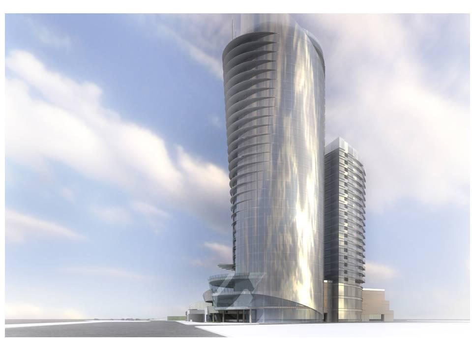 OTEL Projede bulunan RILA RESIDENCE & HOTEL 30 katlı modern mimari