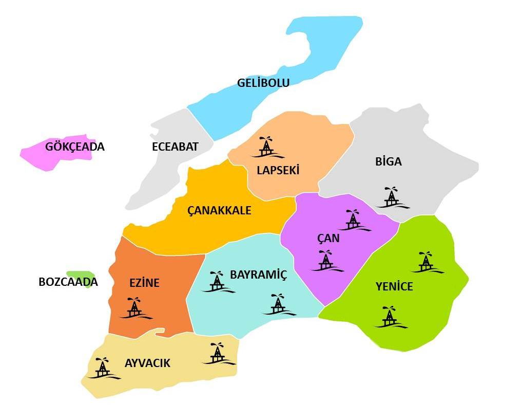 Termal Turizm o Ezine-Kestanbol Kaplıcaları o Çan-Etili Kaplıcaları o Yenice-Hıdırlar Kaplıcaları o Ayvacık-Tuzla Kaplıcaları o