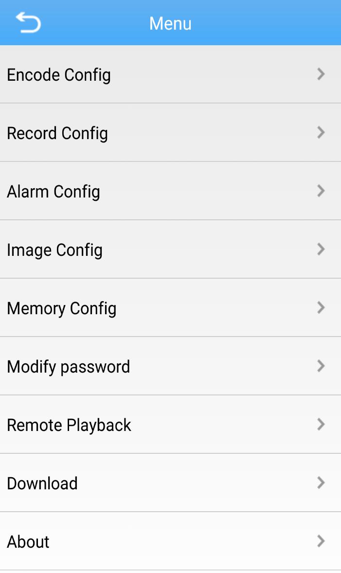 Ana Menünün İncelenmesi : Encode Config ( Görüntü Ayarları) Sayfa 3 Record Config ( Kayıt Ayarları ) Sayfa 4 Alarm Config ( Alarm Ayarları) Sayfa 5 Image Config ( Kayıt Ayarları ) Sayfa 6 Memory