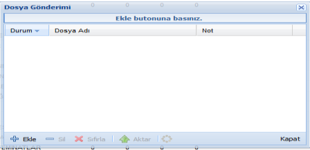 12) Birden fazla çalışma sayfası olmayacaktır. b) Butonların anlamları Birim kodu: Her bir belediye şirketini temsil eden KBS de il plaka koduyla başlayan 5 haneli koddur.