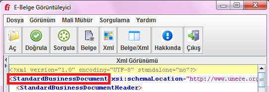 i. Varsayılan XSLT İle Göster seçeneği seçilirse Gelir İdaresi Başkanlığınca yayımlanmış olan varsayılan XSLT ile görüntüleme sağlanacaktır. ii.