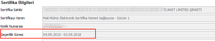 Mali Mühür Mali Mühür Özellikli Konular 1-Sertifika geçerliliği = vkn+firma tam ünvanı Bilgi Güncelleme Süreci Mali mühür sertifikası almış olan kurum ve mükelleflerin, telefon ve eposta gibi