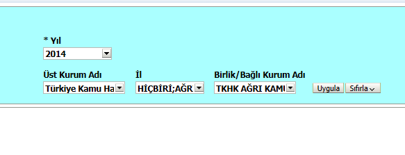 BİRLİK ANALİZ Şekil 3: Ana Sayfa Ekranı Birlik Analiz Modülü Şekil-3 Açılan ekranda sağ üst köşedeki Birlik Analiz butonuna tıklandığında Şekil-4 ekranı gelir.