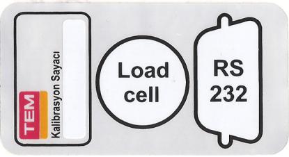 TEM Lglu Emniyet ġeridi (Hlgram) Kalibrasyn Sayaç Etiketi: Kalibrasyn Sayac Etiketi: (Baskül) (Terazi) YASAL KULLANIM ĠLE ĠLGĠLĠ DĠĞER UYARILAR Bakım Snrası Sayaç Etiketi sadece ve sadece sayaç