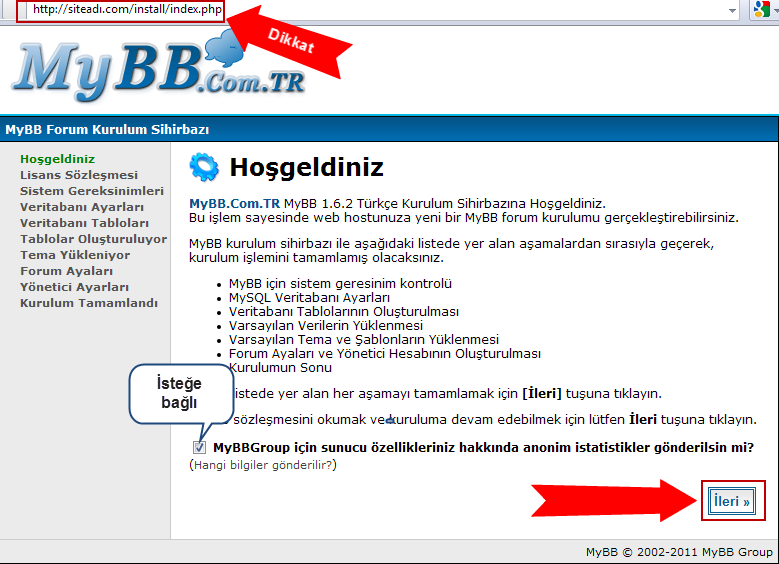 Şimdi indirdiğimiz MyBB dosyalarını siteye yollayacağız. İndirdiğimiz mybb dosyalarının hepsini seçiyoruz resim de gösterilen yere sürüklüyoruz.