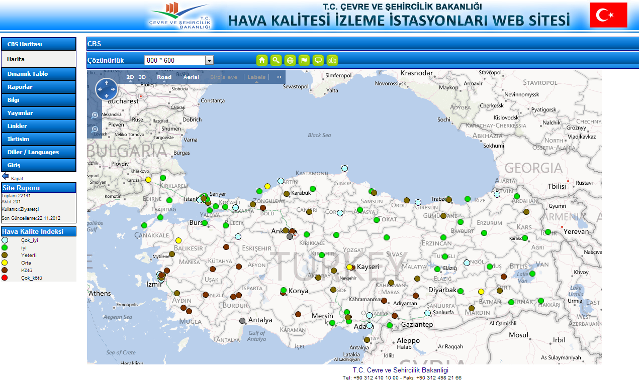 48 KENTGES Faaliyet Raporu Su kalitesi istatistikleri konusunda, halen Devlet Su İşleri Genel Müdürlüğü (DSİ) tarafından 25 havzada nehir ve göl suyu kalitesi izleme çalışmaları yürütülmektedir.