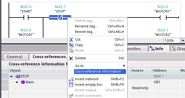 CROSS REFERENCE BİR PARAMETRENİN