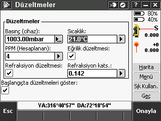 25 Genel Ölçme 5. Gelen ekranda Sonuçlar tuşuna basılır. + Nokta seçeneğiyle kestirme hesabı için daha fazla nokta eklenebilir. 6.