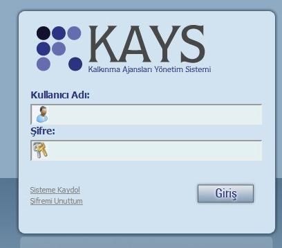 KAYS Sisteminde «Kullanıcı Hesabı» Açılması 3 Sistemimize