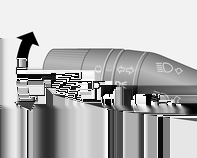 Aydınlatma 87 Dönüş ve şerit değiştirme sinyalleri Kolu önceki konumuna getirerek dönüş sinyallerini manuel olarak kapatın.