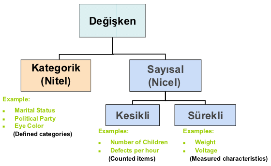 VERĠ VEYA DEĞĠġKEN ÇEġĠTLERĠ Medeni hali, Göz rengi: Kategorik Hisse senedine yatırım