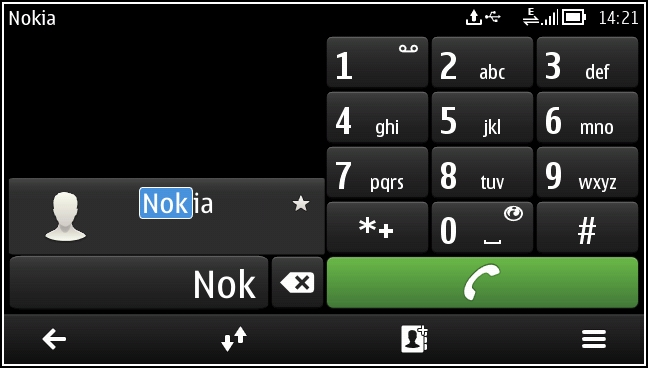 42 Telefon Uluslararası aramalar için uluslararası erişim kodu yerine + simgesini girin. 2 Arama yapmak için 'ni seçin.