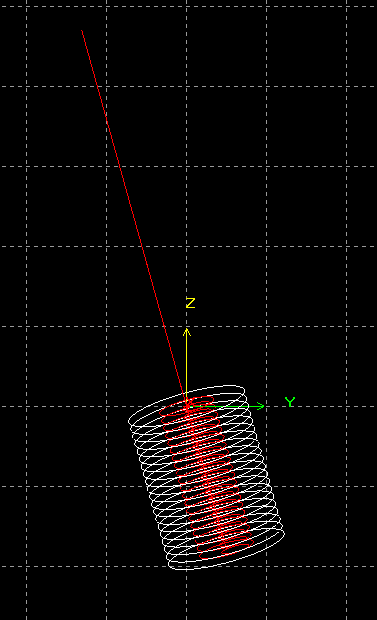 ÖRNEK PROGRAM N 1 ROT3D RX20. RZ40. N 2 F1000 S1500 M03 N 3 Z100. N 4 X0. Y0. N 5 FOR %5 = 0. TO -38. STEP -2.