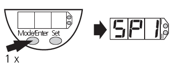 Programlama 1 Parametrelerin seçimi 2 Değerlerin ayarı * 3 Değerlerin onayı * Değerlerin azaltılması : Gösterge,