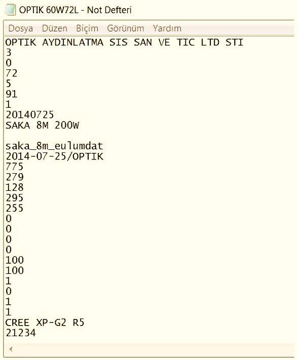 DIAlux hesaplama sonuçları, bu alanda seçilen yol aydınlatma sınıfı kriterlerine göre otomatik olarak değerlendirilmektedir.