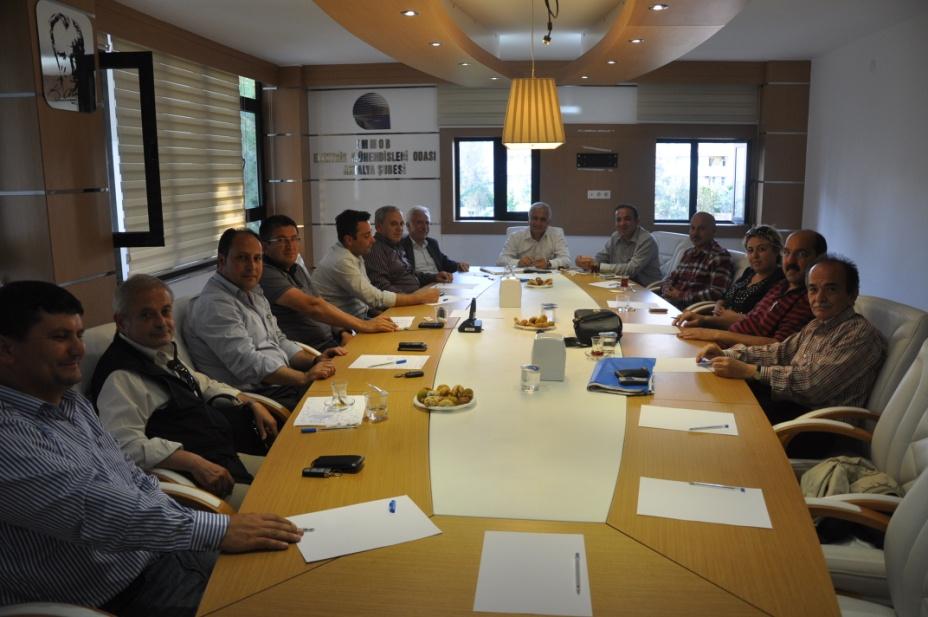 TMMOB,İKK VE DİĞER ODALARLA İLİŞKİLER 17 Mayıs 2012 : TMMOB Antalya İl Koordinasyon Kurulu tarafından, Şubemiz de