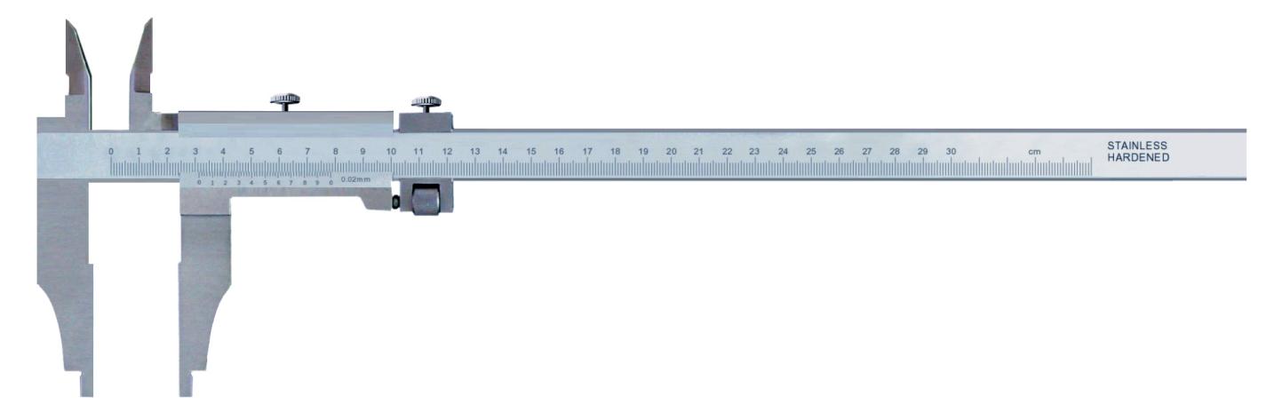 909 Serisi Tek Çeneli Atölye Kumpası Tip I - Monoblok, Paslanmaz, Alttan Sıkmalı * Inside readings can be read directly from the indicated reading when measuring the inside diameter with upper