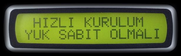 HIZLI KURULUM Hızlı kurulum sırasında cihaz : Şebeke faz sırasını algılar, ters ise düzeltir. Ters bağlanmış akım trafolarını algılar ve otomatik olarak düzeltir.