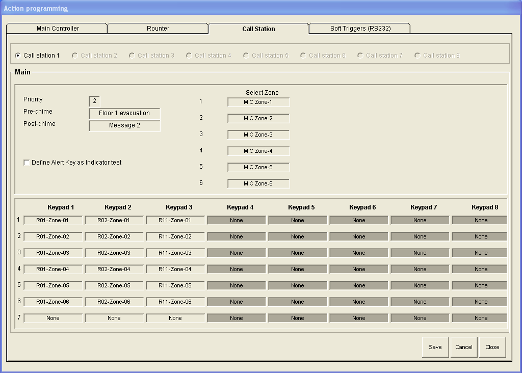 44 tr Konfigürasyon Plena VAS configuration 4.7.3 Anons İstasyonu Anons İstasyonu (Call Station) sekmesini seçin.