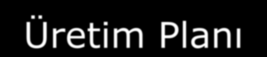 Üretim Planı 1.Aşama Aralık 2010 Proje bütçesi ve projede görev alacak kuruluş, kişi ve üretim yerlerinin planlanması. Pazar ve ihtiyaçların netleştirilmesi.