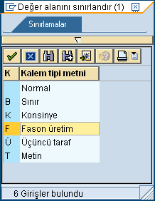 1. Fasona manuel satınalma siparişi açılması 2.