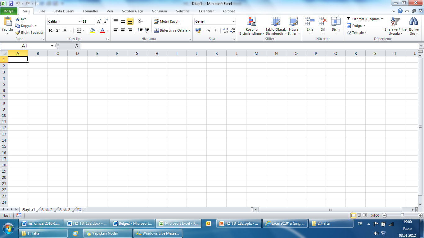 Microsoft Office 2010 EXCEL 16 Excel ile, verilerle ilgili grafikler çizebilir, kolay ve hızlı bir şekilde raporlar, özetler hazırlayabilir, istenilen verilere ulaşabilir, sıralayabilir,