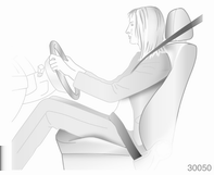 50 Koltuklar, Güvenlik Sistemleri Ön koltuklar Koltuk pozisyonu 9 Uyarı Sadece doğru koltuk ayarı ile sürüş yapın. Kalçanızı olabildiğince koltuk sırtlığına dayayın.