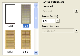 07. PENCERE ve KAPI ARAÇLARI 4-Kat Planı Paneli: Kat planında pencere ve kapıya ait dış çizgi tipi, kalem rengi/kalınlığı burada düzenlenir.