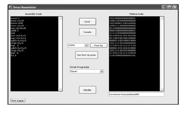 addr(0) ve addr(1) : UART adres girişi. pre_rdy(0) ve pre_rdy(1) : I/O Ünitesi hazırlık durumu öncesi sinyali. Rdy : UART alıcı hazır sinyali.