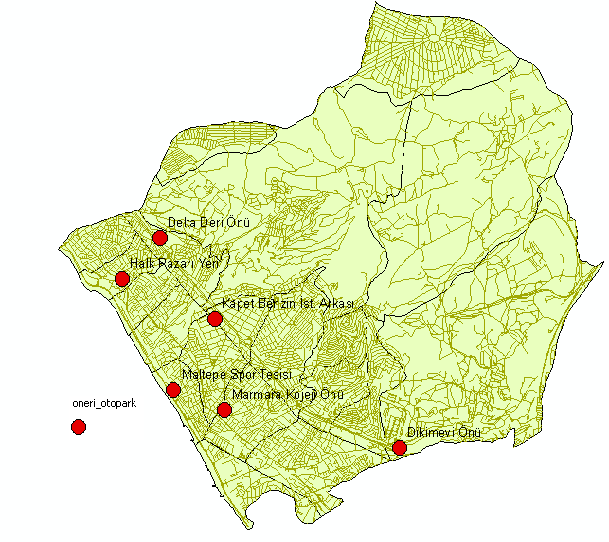 ġekil 3. 20 : Maltepe Ġlçesi Öneri Ot opark Al anl arı [10, 21] 3. 5.