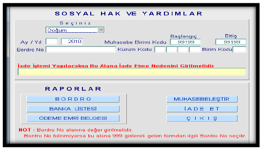 ÖDEME EMRİ BELGESİ HATALI İSE Harcama birimleri tarafından tahakkuk ettirilen Ödeme Emri Belgesi ile say2000i sisteminden alınan Ödeme Emri Belgesi arasında tutarsızlık söz konusu ise; hatanın sebebi