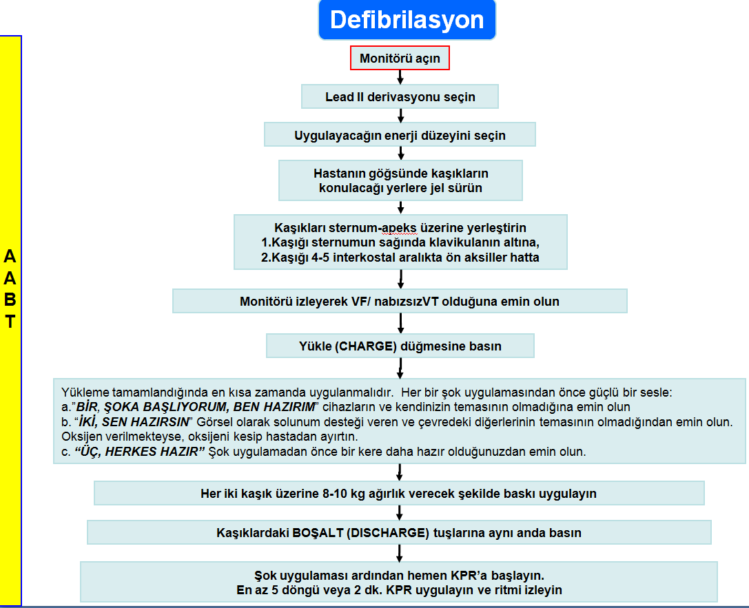 2.2. Asistolde Defibrilasyon Şekil 2.