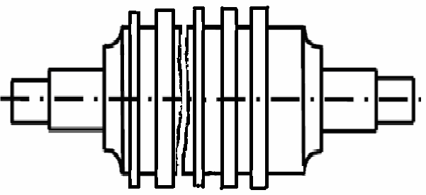 Şekil 5: Merdanenin Gövdenin Ortasından Bıçakla Kesilmiş Gibi Kırılması Şekil 6 da merdanenin gövdenin ortasından bıçakla kesilmiş gibi kırılması görülmektedir.