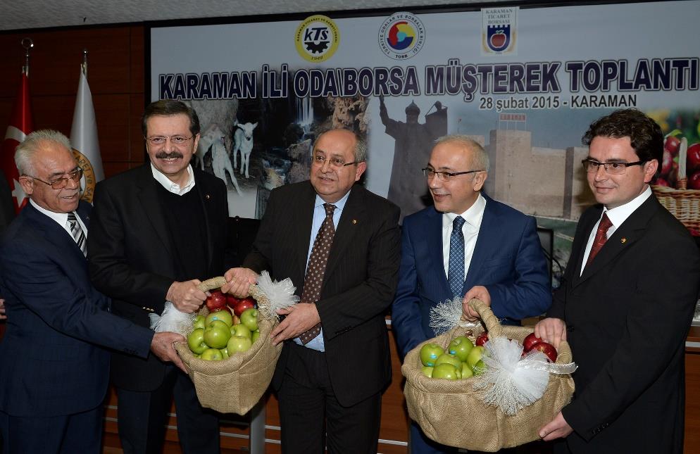 Ermenek te kaybettiğimiz madencilerimizin ailelerine TOBB tarafından alınarak teslim edilen konutların Tapu Teslim Töreni, Ulaştırma Bakanımız Sayın Lütfi Elvan, Enerji Bakanımız Sayın Taner Yıldız