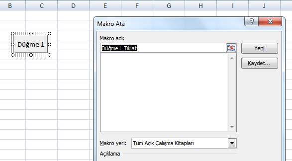 9) Else indir = Round(miktar * fiyat) End If End Function Not:Eklentilerden indir kutusunu işaretlemeyi unutmayalım. Şimdi ilk makromuzu oluşturalım.