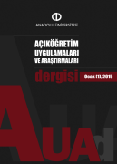 AUAd 2015, Cilt 1, Sayı 4, 1-3 Açıköğretim Uygulamaları ve Araştırmaları Dergisi AUAd auad.anadolu.edu.tr Açık ve uzaktan öğrenmede yeni öğrenme ortamları Prof. Dr.