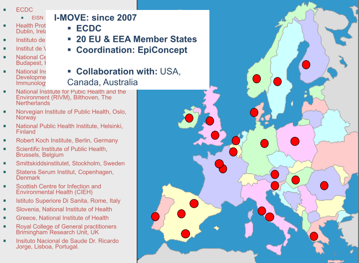 I-MOVE (The Influenza Monitoring