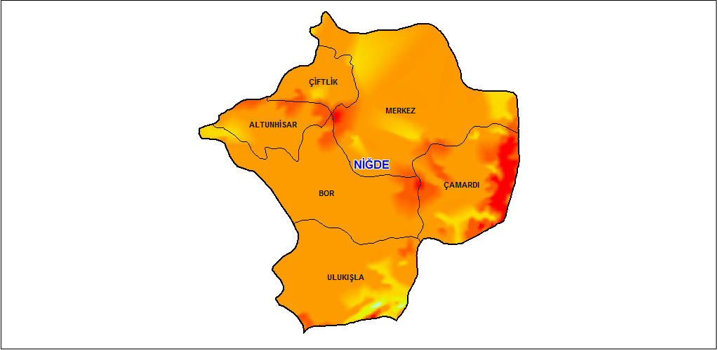 Toplam Güneşlenme Süresi (sa-da) Şekil 3.4.