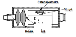 Çok daha küçük değerdeki basınçların ölçümünde, tek odalı sırt sırta yerleştirilmiş iki dairesel metal diyaframından oluşan körükler kullanılır.