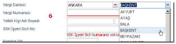 ÖRN : İONS BİLİŞİM EĞİTİM DANIŞMANLIK SAN. VE TİC. LTD. ŞTİ. 4. İşletmenizin Statüsünü seçiniz. ÖRN : Limited 5.