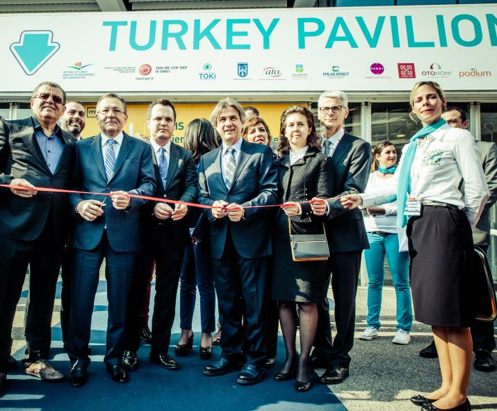 MIPIM DE TÜRKİYE MIPIM 2015 RESMİ FUAR AÇILIŞI TÜRKİYE PAVİLYONU AÇILIŞI 10 Mart Salı günü TC Marsilya Başkonsolosu Deniz Erdoğan Barim, İstanbul Ticaret Odası Başkanı